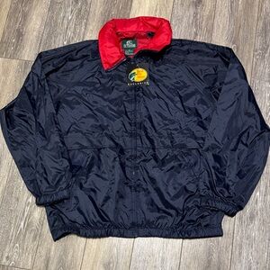Bass Pro Shops Navy and Red Windbreaker